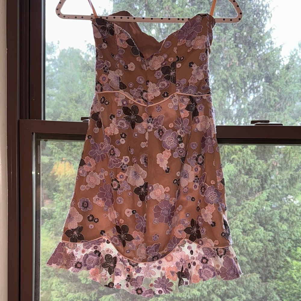 For Love And Lemons Strapless Floral Dress - Picture 14 of 14